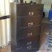 Black Shop Grade 5 Drawer Lateral Tab File Cabinet w/ Shelf SND